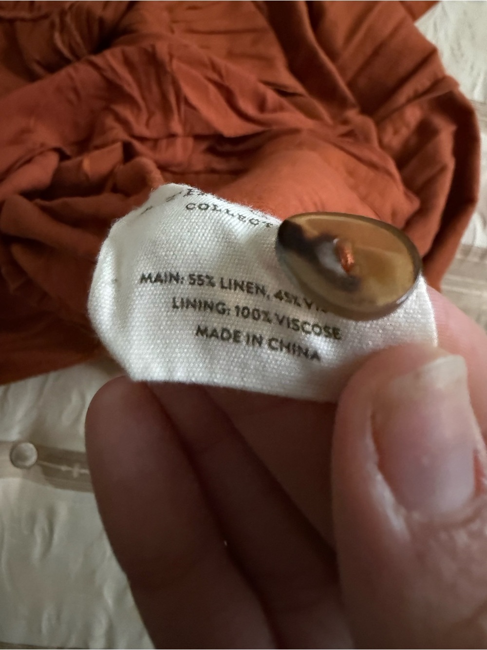 Spell Rust Button-Front Maxi Skirt - Picture 5 of 7